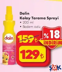DALİN KOLAY TARAMA SPREYİ 200 ML fiyat ve kampanya bilgisi